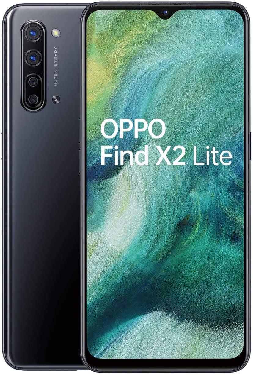 OPPO Find X2 Lite DUAL-SIM 128GB ROM + 8GB RAM (GSM Only|No CDMA) Factory Unlocked 5G Smartphone (Moonlight Black) - International Version