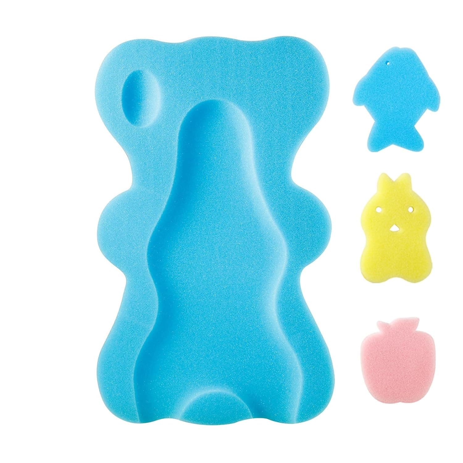 Tazweeq Baby Bath Sponge, Breathable, Ergonomic, Skid Proof Baby Bath Mat