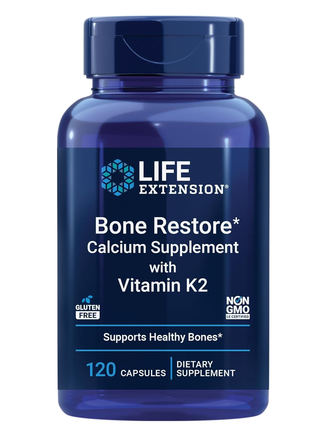 Life Extension Life Extension, Bone Restore with Vitamin K2,120 Capsules