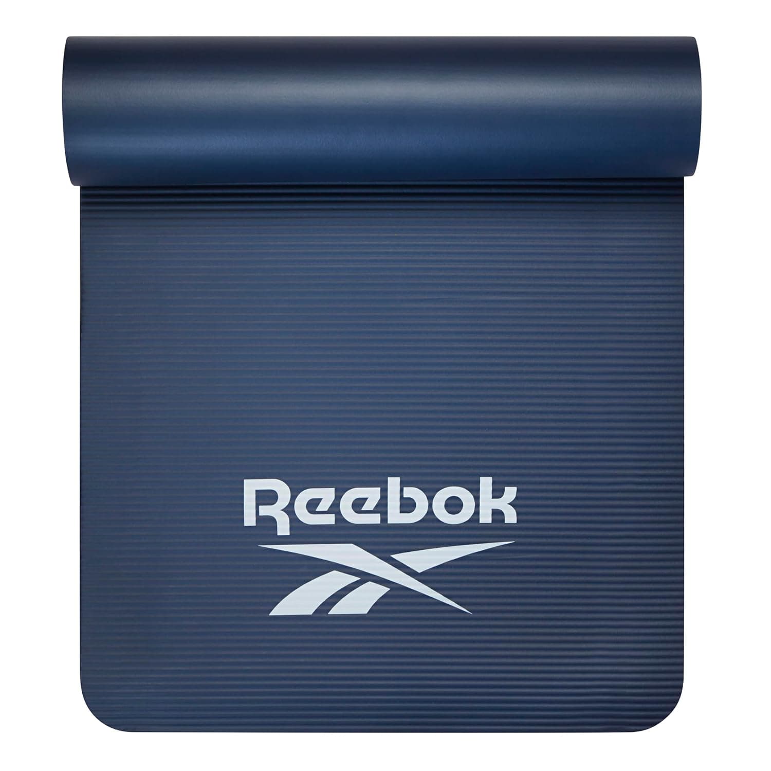 Reebok Pro 10mm Extra-Thick Yoga Mat, 72" x 24" with Easy Carry Strap, Large Non-Slip Exercise Mat with Ridged Base for Home Workout, Pilates, Floor Exercises & Outdoor Training