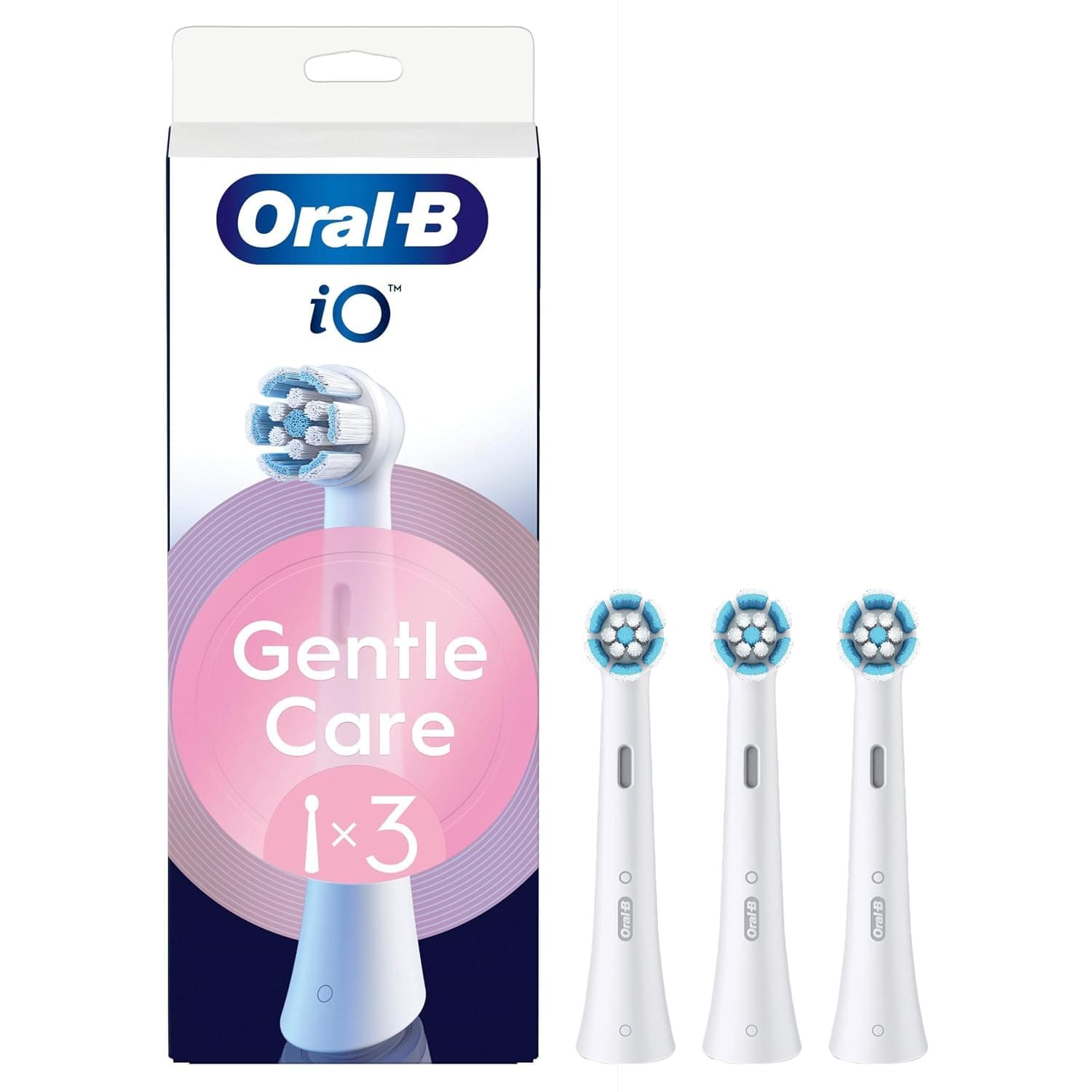 Oral B - iO Series Gentle Care Replacement Brush Heads - White - 3 count