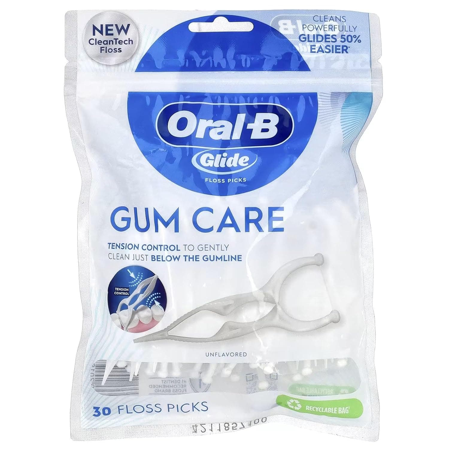 Oral-B Glide Gum Care Floss Picks, 30 each (Value Pack of 7)
