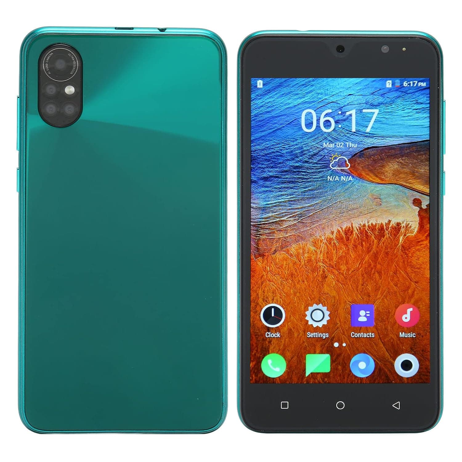 5.5 Inch Unlocked Cell Phones, Unlocked Smartphone for Android 10, Mobile Phone with Face Recognition, 4GB RAM 32GB ROM, 16MP and 8MP Camera