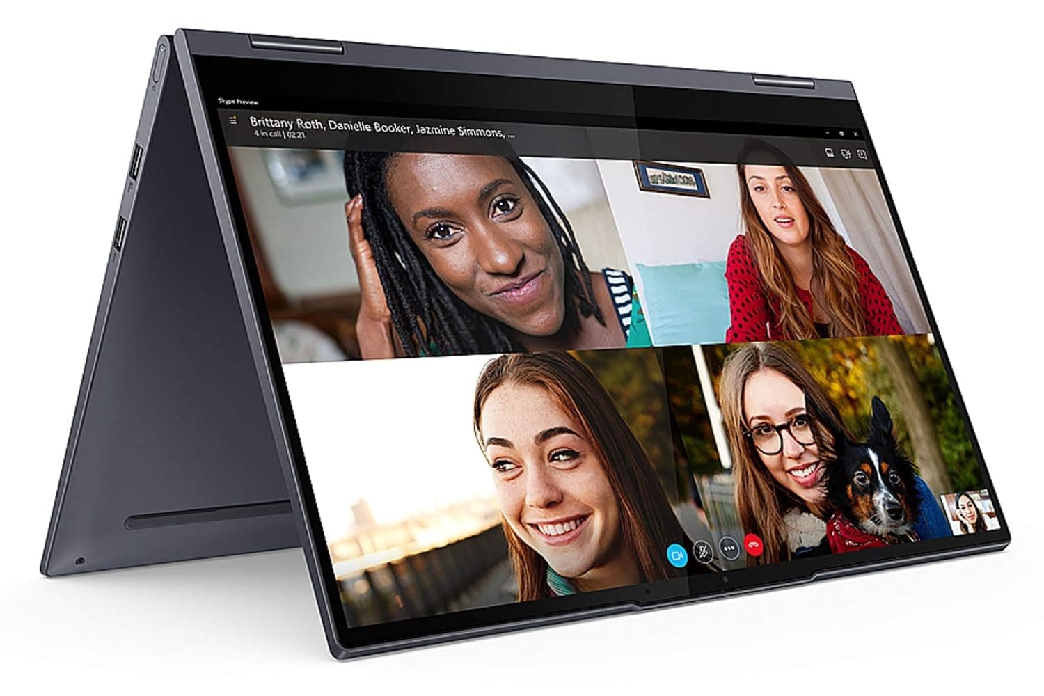 Lenovo Yoga 7i Laptop with 15.6" FHD 500nits Touchscreen, 11th Gen Intel i7-1165G7, 1TB SSD, 16GB DDR4, HDR 400, Wi-Fi 6, BT 5.0, and Windows 10 Pro