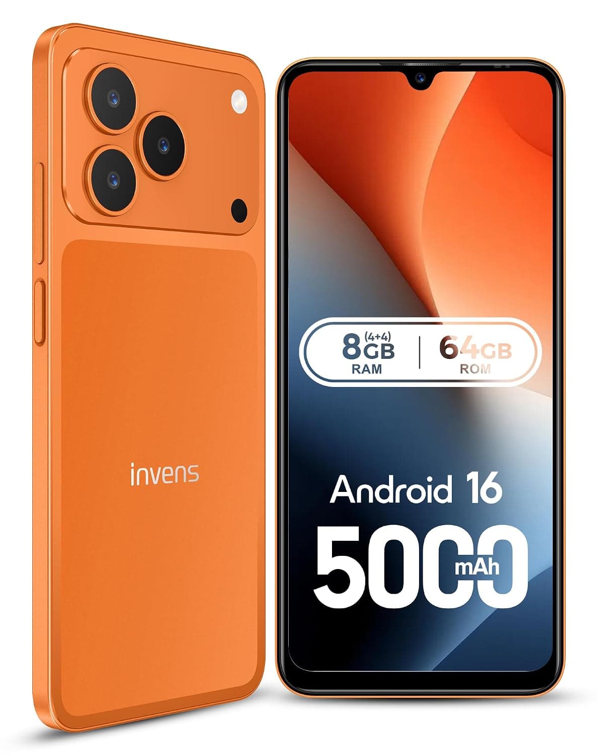 invens Note 17P Unlocked Mobile Phone, Android 16 Octa-Core Smartphone, 6.8-Inch Screen, Charging Adapter Not Included