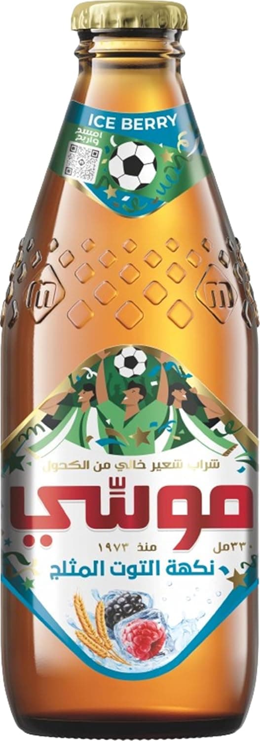Moussy Ice Berry Non-Alcoholic Malt Beverage, 330 ml