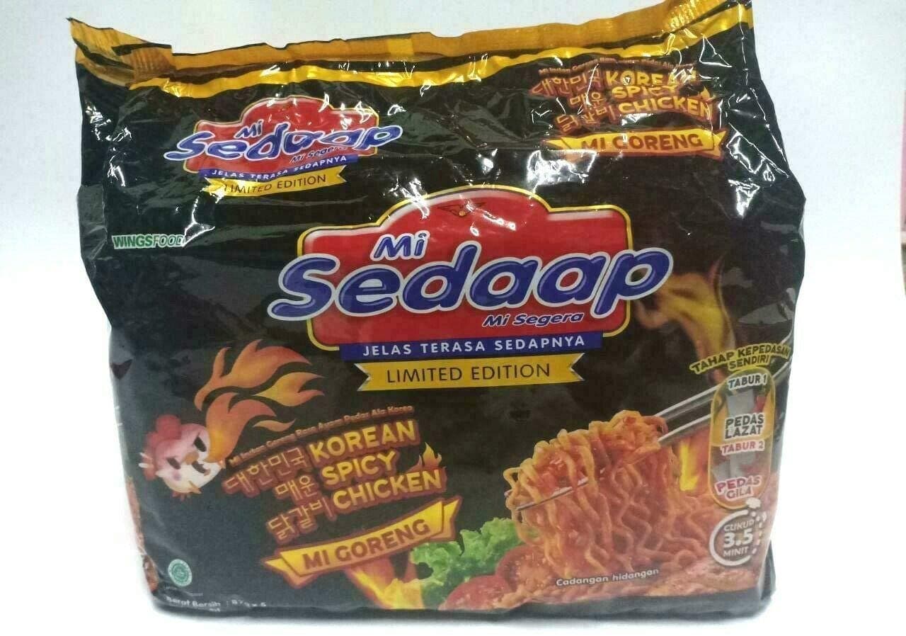 MIE SEDAAP KOREAN SPICY 5x 87 g-Pack of 1