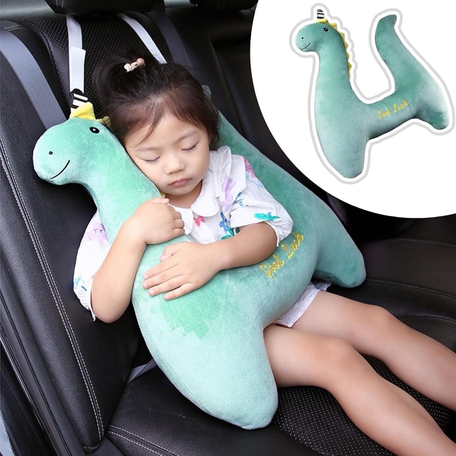 H-Shape - Kid Car Sleeping Head Support, Cute Cartoon Travel Pillows for Car Seat Support The Body and Head, Soft Travel Neck Pillow for Adults and Children, Helps Improve Body and Head Comfort
