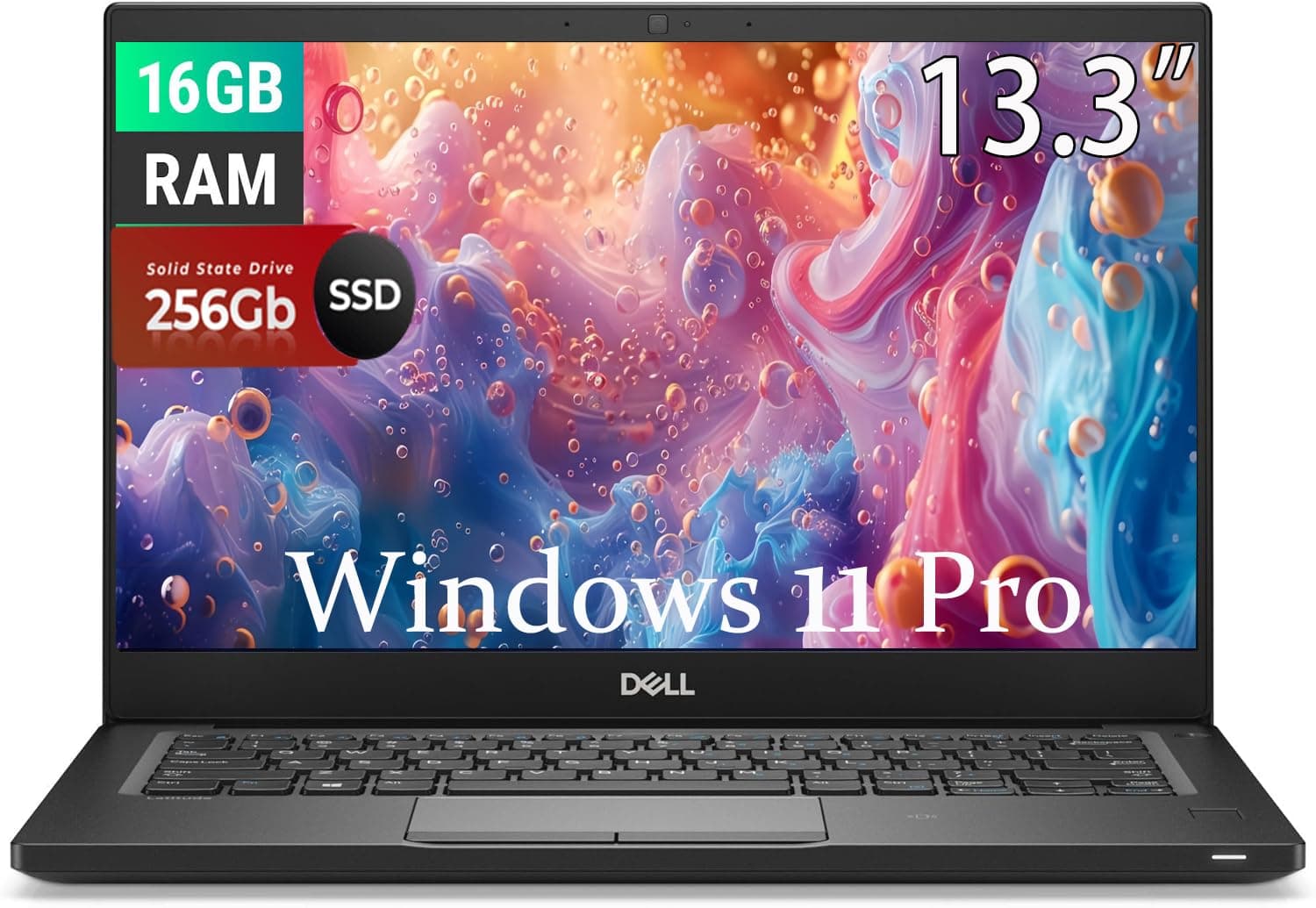 Dell Latitude 7390 Business Laptop, 13.3" FHD (1920 x 1080), Intel Core i5-8350U 1.7GHz, 16GB RAM, 256GB SSD, US QWERTY, Windows 11 Pro (Renewed)