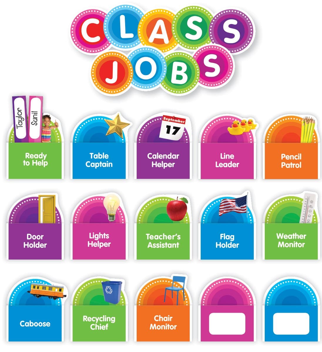 Color Your Classroom Class Jobs Bulletin Board