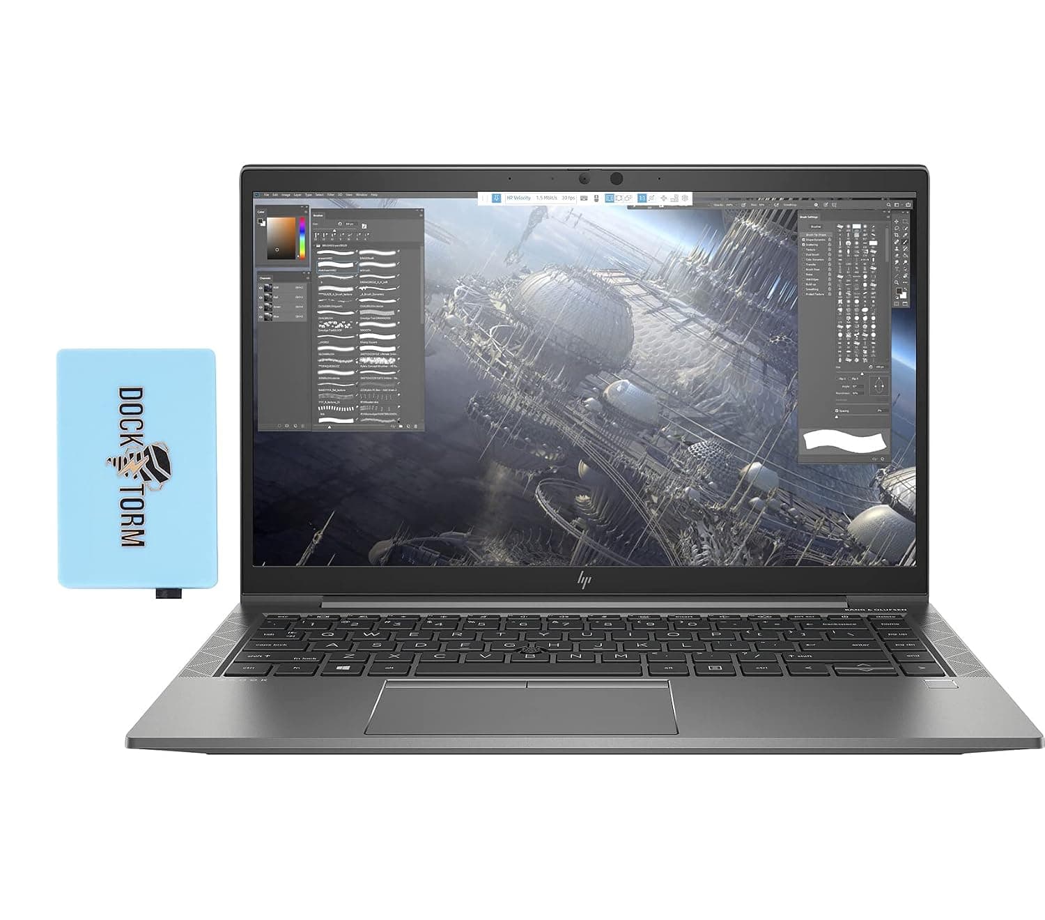 HP ZBook Firefly 15 G7 Workstation Laptop (Intel i7-10510U 4-Core, 64GB RAM, 512GB PCIe SSD, Intel UHD, 15.6" Full HD (1920x1080), Fingerprint, Wifi, Bluetooth, Webcam, 2xUSB 3.1, Win 10 Pro) with Hub
