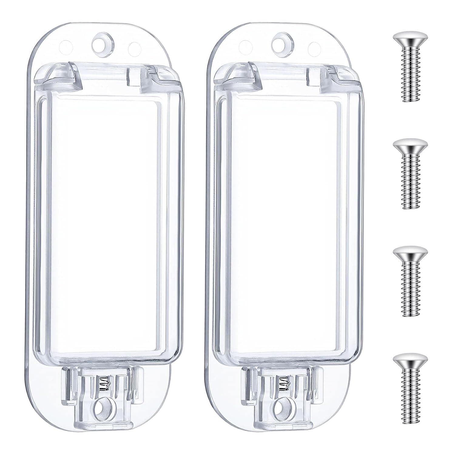 ElevateTech Light Switch Guard Cover, 2 Pcs Childproof Wall Switch Cover Guard for Rocker Light Switches Protects Your Lights or Circuits from Being Accidentally Turned on or off, Clear