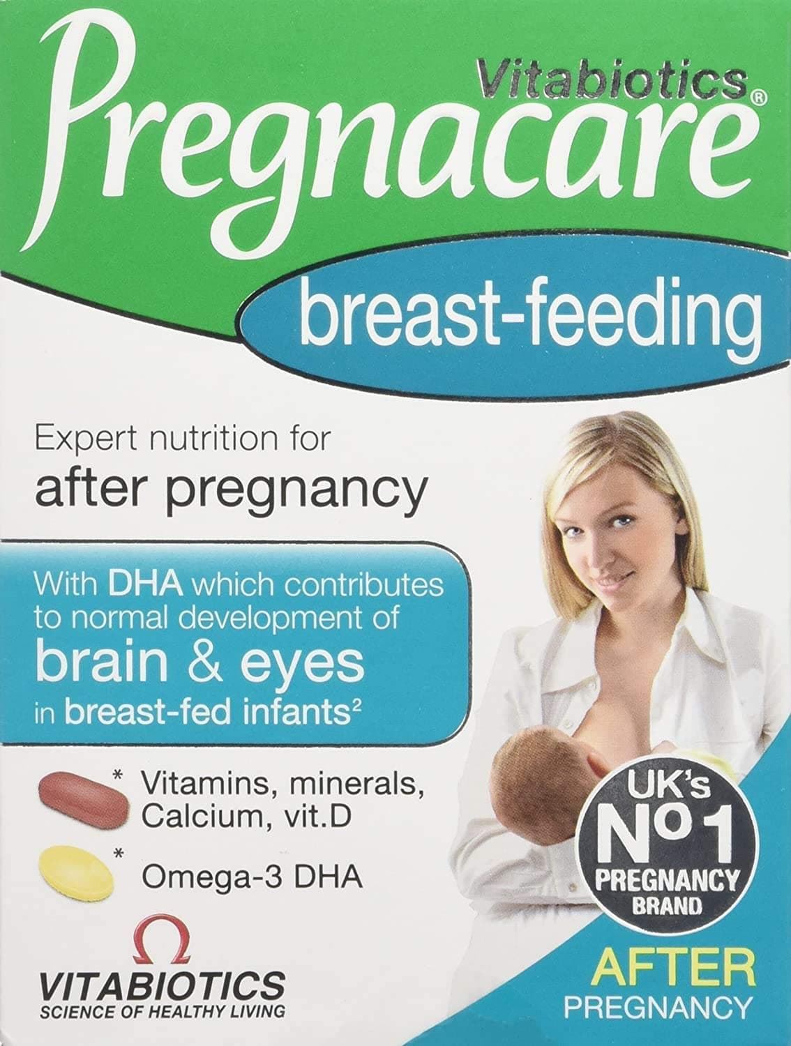 Vitabiotics Pregnacare Breast-Feeding, Nutrition for Mums after pregnancy, with DHA For Brain & Eyes health of breast-fed infants - 84 Tablets