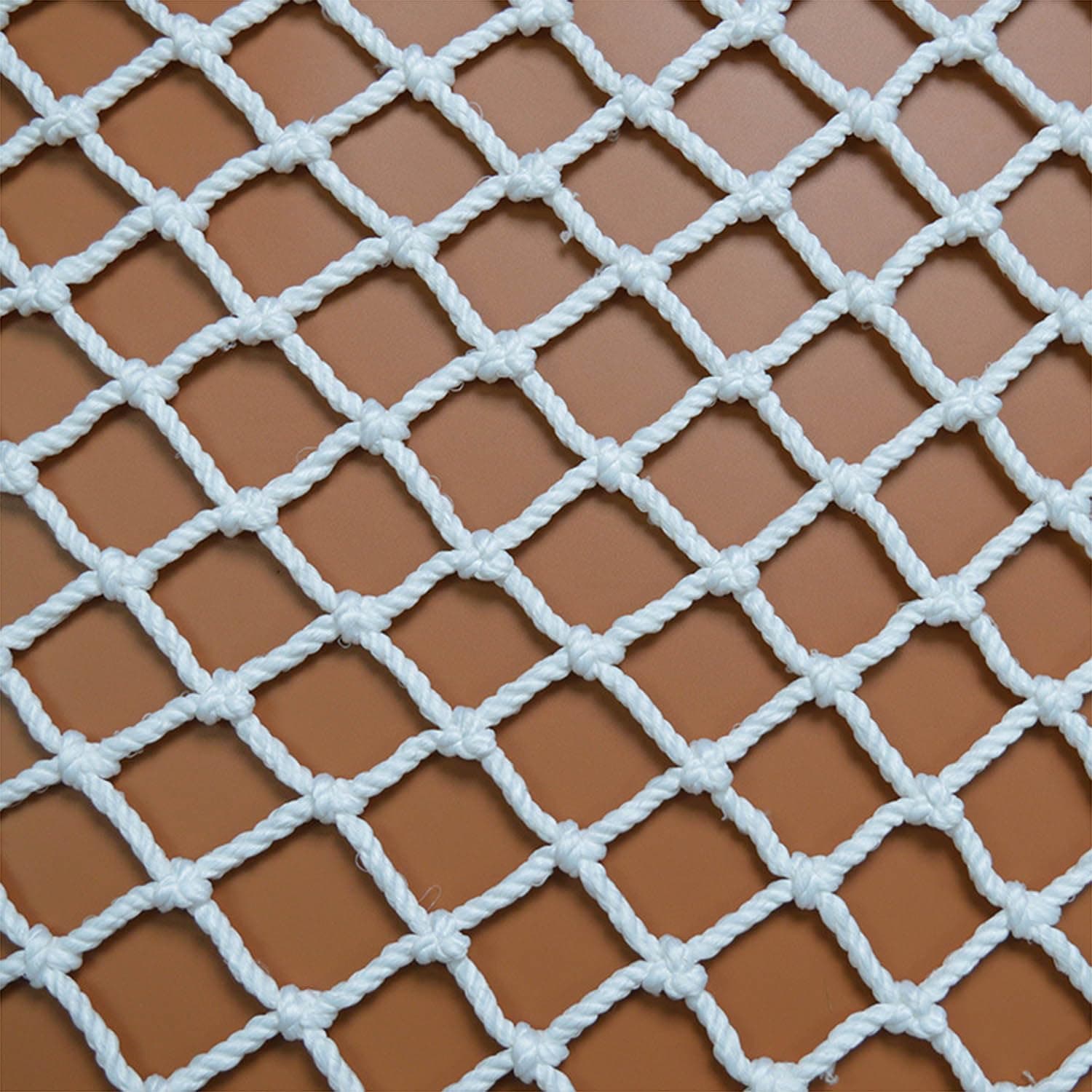 Kids Safety Net, Child Restraint Net, White Nylon Decorative Mesh Net, Suitable For Windows, Balconies, Stairs, 3 cm Mesh Size, 5cm Mesh, 2x8m(7x26ft)