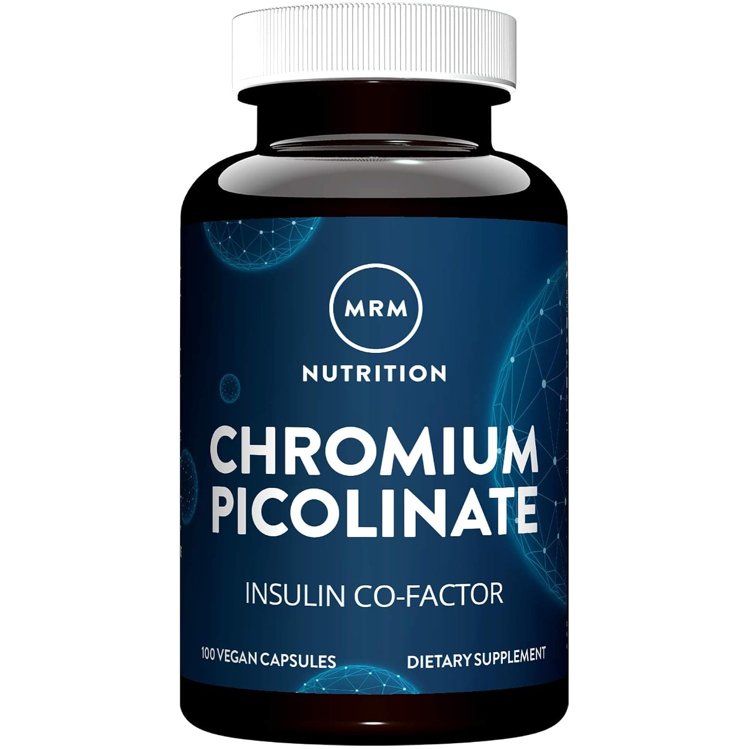 MRM Nutrition Chromium Picolinate | 200mcg Chromium | Insulin co-Factor | Assists Carbohydrate Metabolism | Supports Healthy Blood Sugar | Gluten-Free + Vegan | 100 Servings