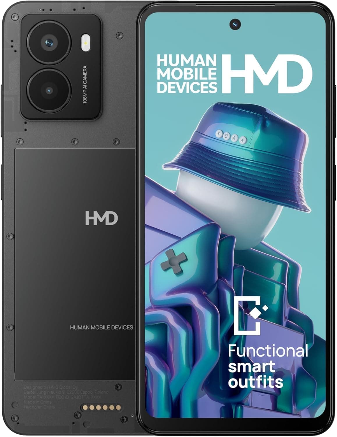 HMD Fusion Dual-SIM 256GB ROM + 8GB RAM (GSM Only | No CDMA) Factory Unlocked 5G Smartphone (Black) - International Version