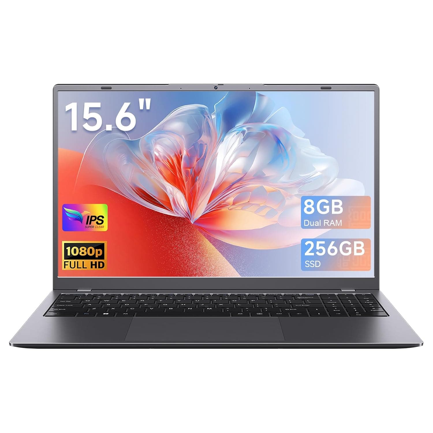 Laptop Computer 15.6 Inch, 8GB RAM 256GB SSD, Pentium 6500Y Processor Up to 3.4GHz, FHD IPS Display, WiFi 5, Type-C, Laptop for Students, Business & Home Office