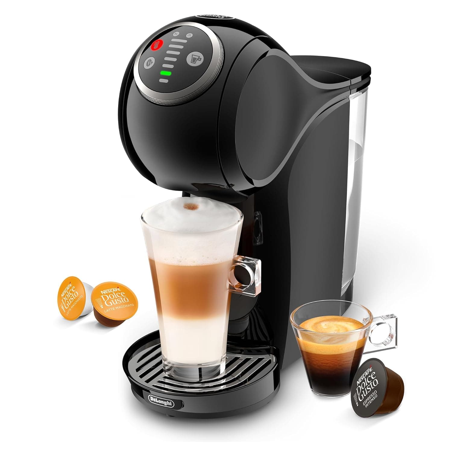 De'longhi Nescafe Dolce Gusto, Genio S PlusEDG315.B,Pod Capsule Coffee Machine , Espresso, Cappuccino, Latte and more, Black