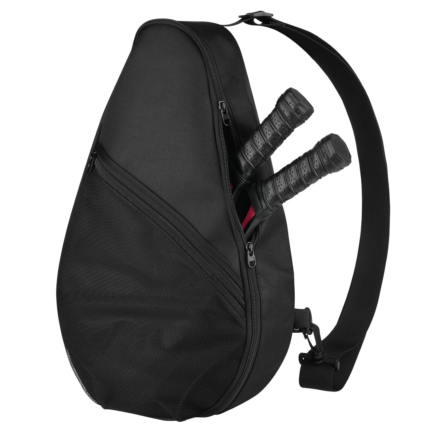 Cosmos Padel Racket Bag Pickleball Paddle Sling Backpack Padel Racquet Storage Bag, Padel (Paddel Tennis) Equipment Carrying Bag with Mesh Pocket for 2 Paddles Ball Water Bottle & Accessory