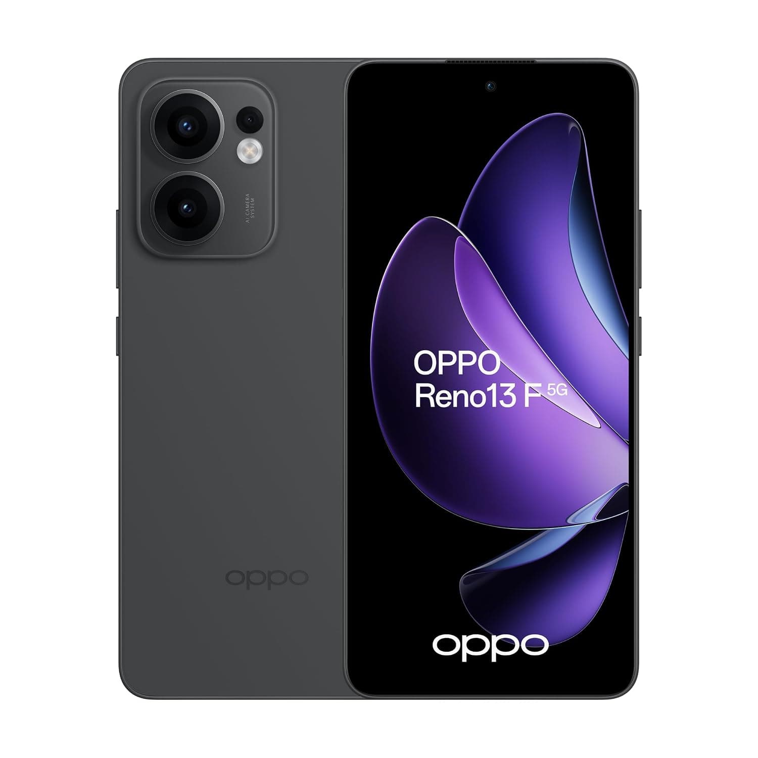 OPPO Reno13 F Dual-SIM 256GB ROM + 8GB RAM (GSM Only | No CDMA) Factory Unlocked 5G Smartphone (Graphite Grey) - International Version
