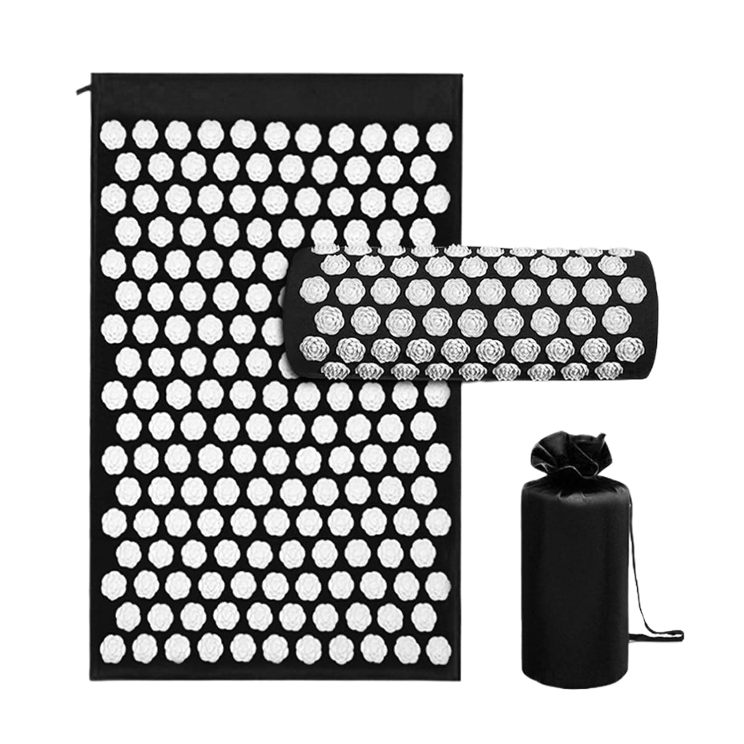 Full Body Massage Pad Back Neck Waist Massager | Non-slip Base Rose Texture Yoga Back Massage Mat for Tension Stress Relief Muscle Relaxation Long Sitting