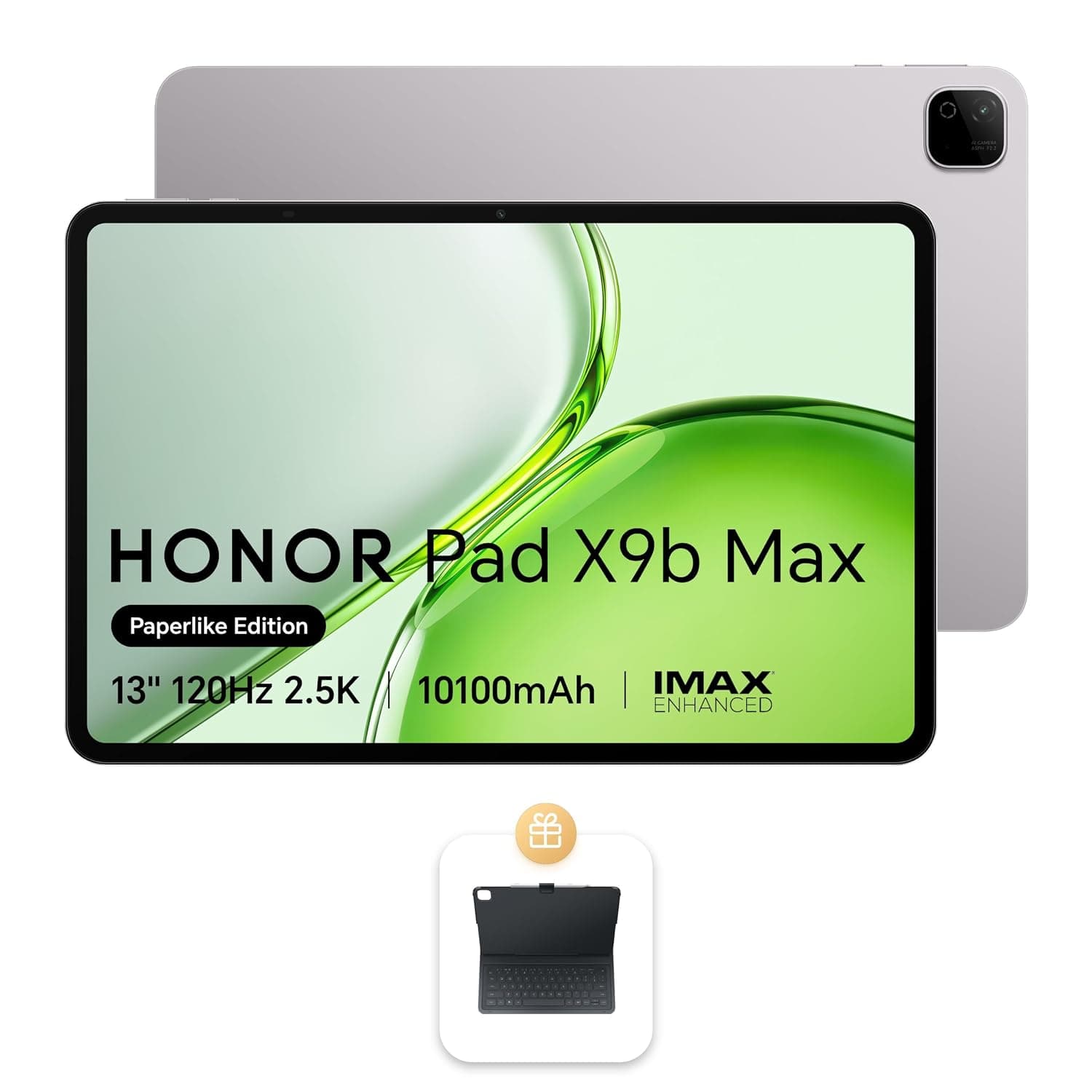 HONOR Pad X9b Max Paperlike Edition 13-Inch Tablet 6GB RAM+256GB, 10100mAh Battery with 45W Fast Charging, IMAX Enhanced, Quad Speakers, WiFi With Free Inbox Keyboard, Space Grey