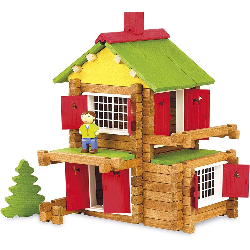 Jeujura jeujuraj8007 Construction Chalet in Wooden Box (-)