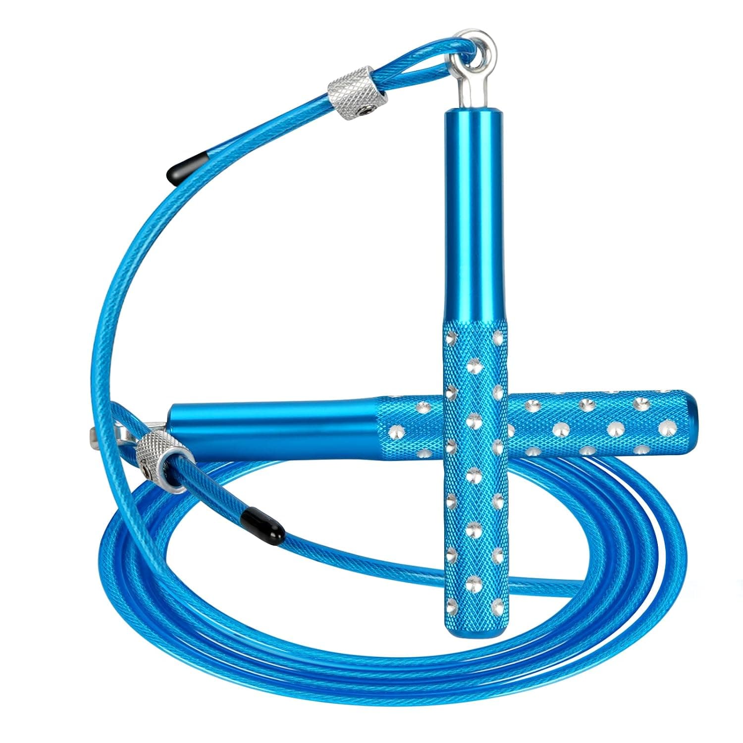 Jump Rope, Wastou Speed Jumping Rope for Training Fitness Exercise, Adjustable Adults Workout Skipping Rope for Men, Women, Kids, Girls