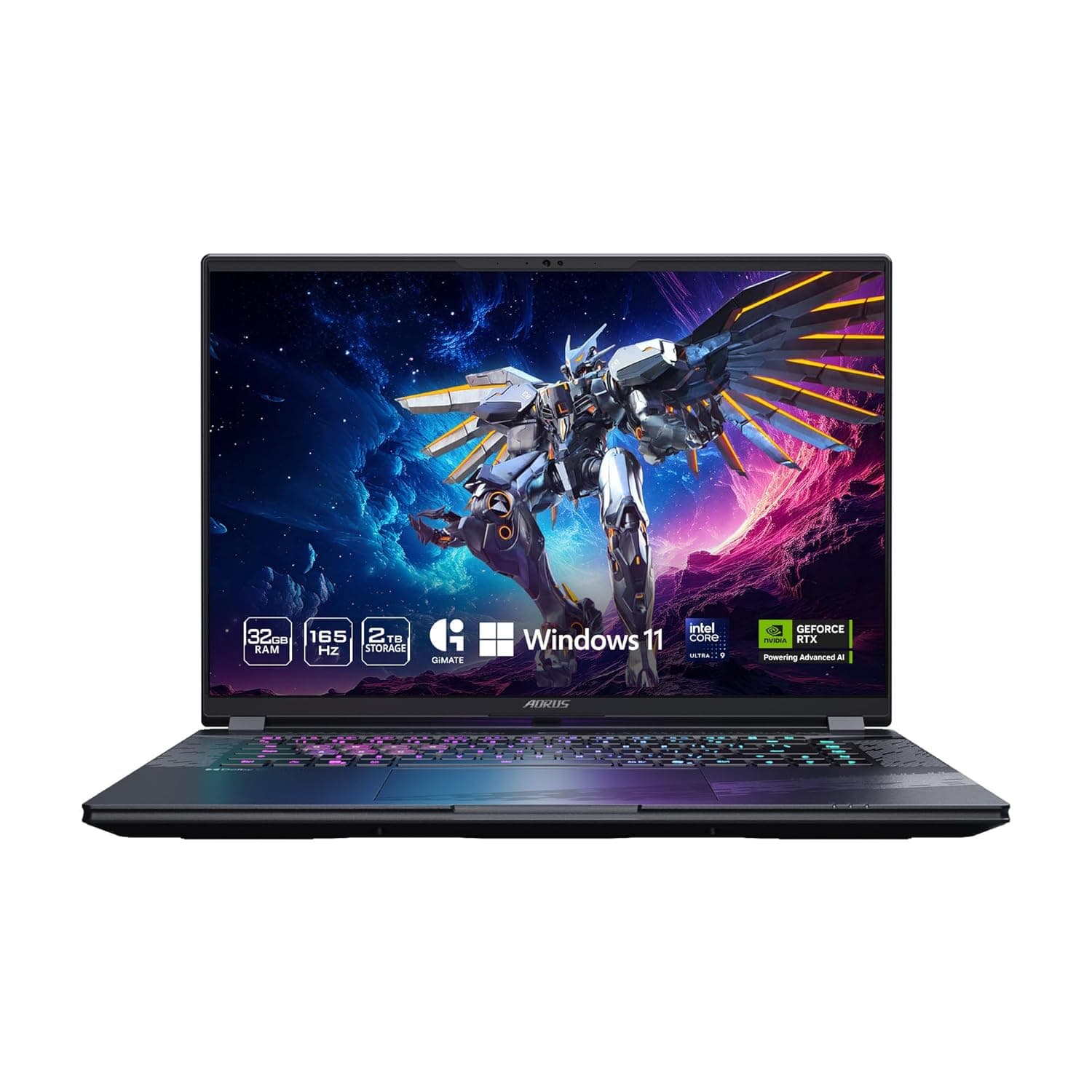 GIGABYTE - AORUS Elite 16 Gaming Laptop - 165Hz 2560x1600 WQXGA - NVIDIA GeForce RTX 5070 - Intel Core Ultra 9 275HX - 2TB SSD with 32GB DDR5 RAM - Windows 11 Home AD (AORUS Elite 16 BWHC3USC65SH)