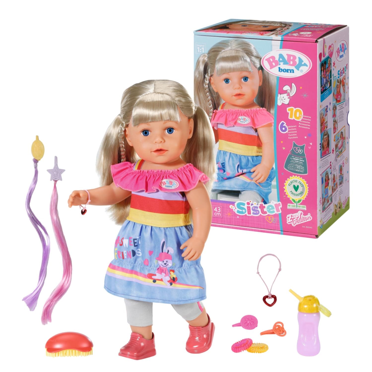 BABY Born Sister 43cm Doll with Accessories