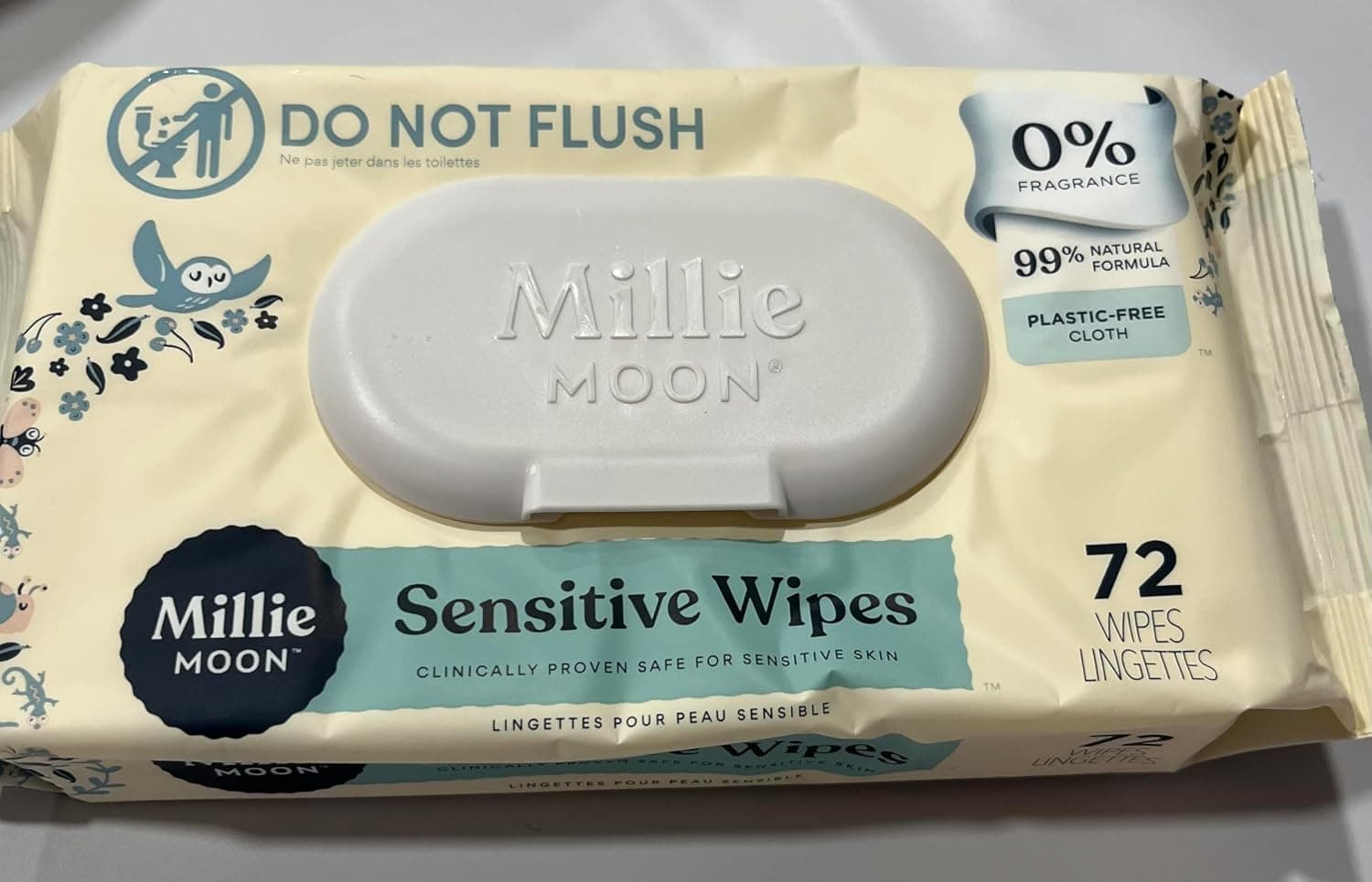 Sensitive Baby Wipes - Plant Based (72)