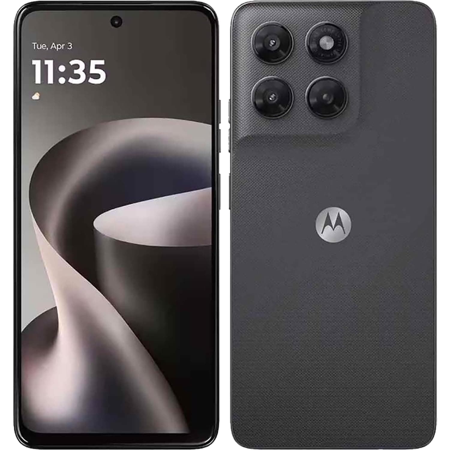 Motorola Moto G37 Dual-SIM 128GB ROM + 4GB RAM (GSM Only | No CDMA) Factory Unlocked 5G Smartphone (Pantone Impenetrable) - International Version