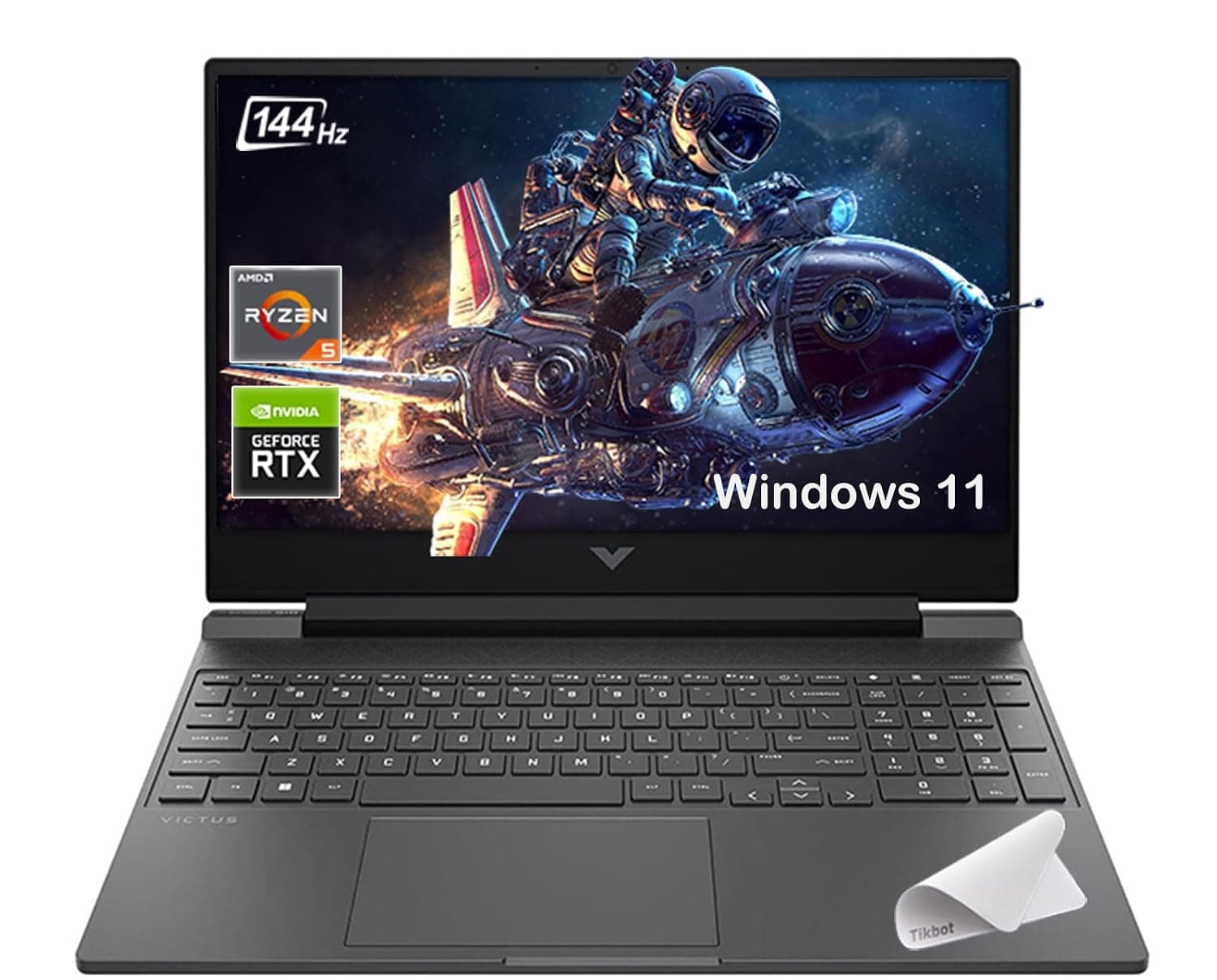 HP Victus 15.6" 144Hz Full HD Gaming Laptop - AMD Ryzen 7 7445HS - NVIDIA GeForce RTX 4050-Windows 11-Copilot-with Mouse Pad (64GB RAM |2TB PCIe SSD+Mouse pad)