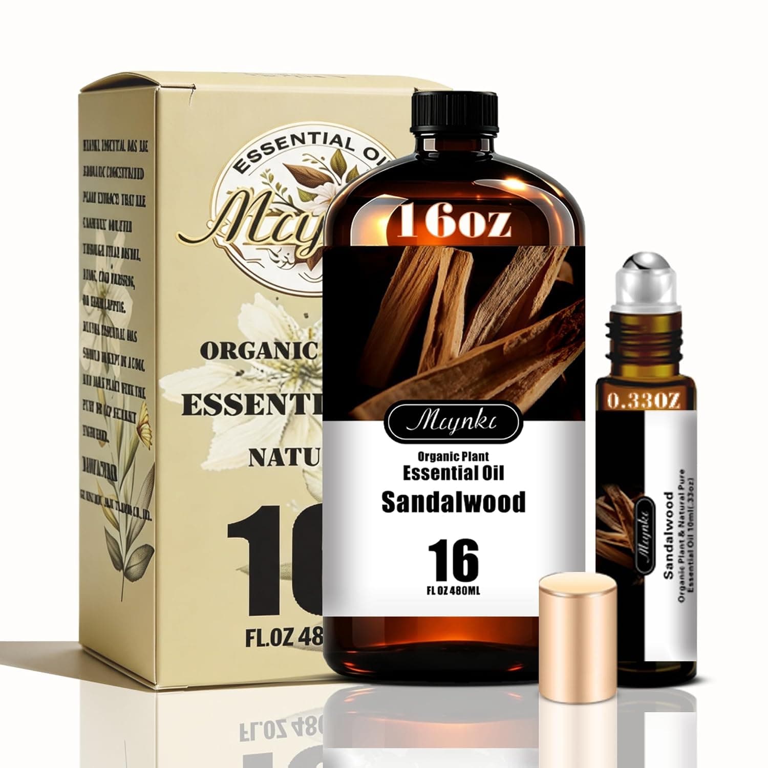 Sandalwood Essential Oil - Sandalwood Fragrance Oil - 16.33oz - 100% Pure Natural Scent for Diffusers, Candles, Soap Making & Aromatherapy - Relaxing