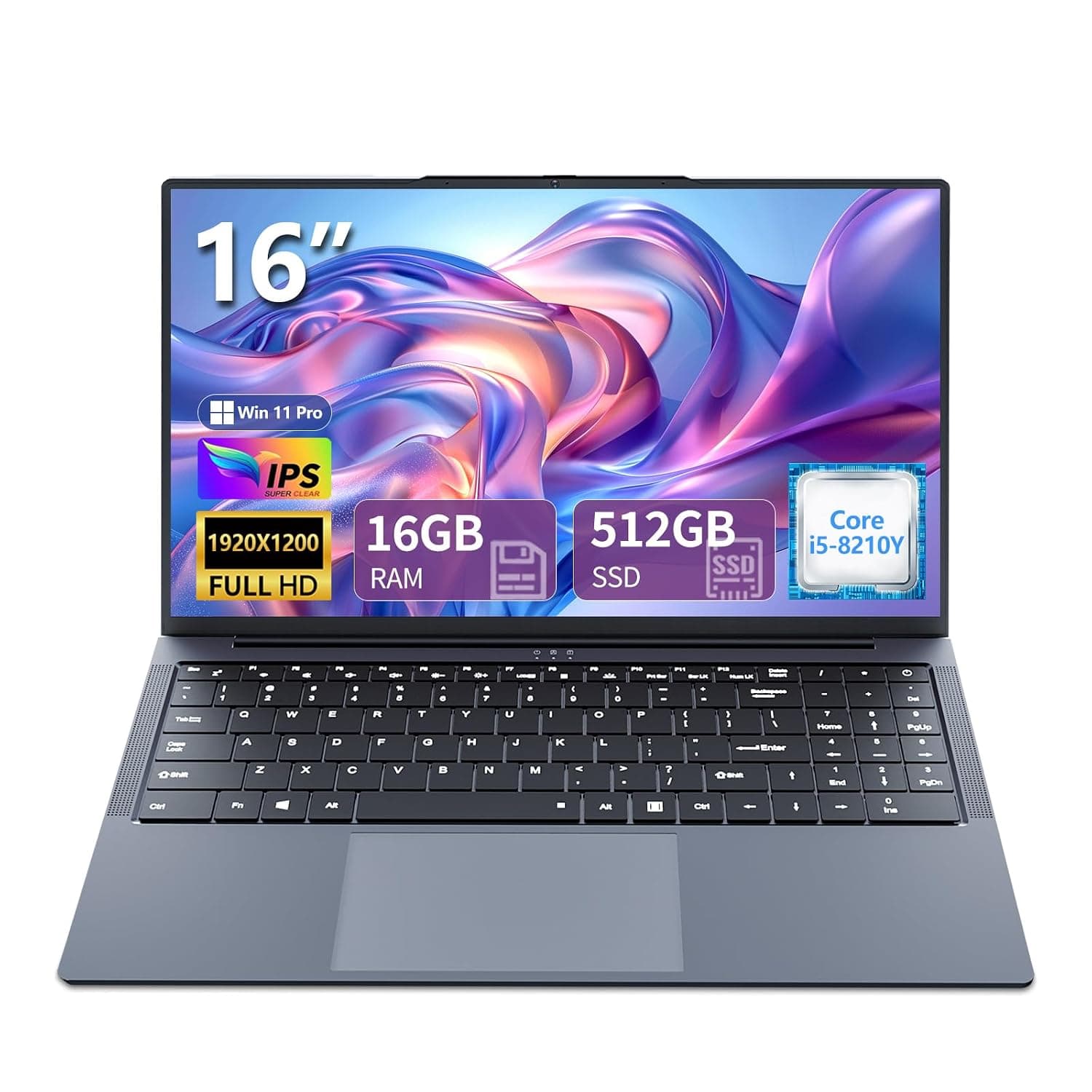 2025 Laptop I5, 16 Inch Computer Up To 3.60Ghz, Traditional Computers With 16Gb Ram 512Gb Ssd, Fhd 1920X1200, 180° Angle Open, Backlit Keyboard, Lap Top For Student Business Work