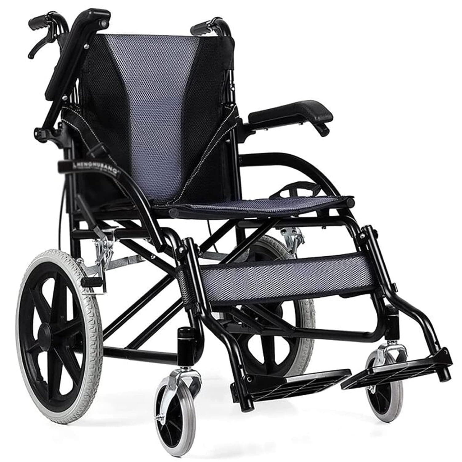 Lightweight Aluminium Wheelchair, Lightweight Foldable Wheelchair Transfer Chair Self-propolusion Can Lift Armrest Transport Wheelchair