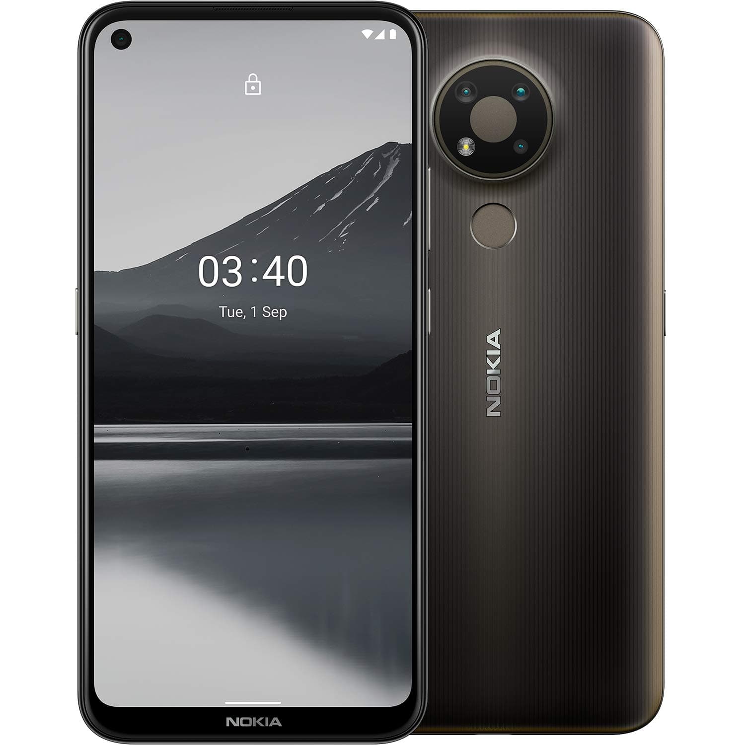 Nokia 3.4 4G Smartphone with 6.39” HD+ screen, Dual SIM, 64GB ROM, 4GB RAM, Snapdragon 460, 2-day battery life, Portrait and Night mode, 5MP ultra-wide camera, durable design, Android 10 - Charcoal