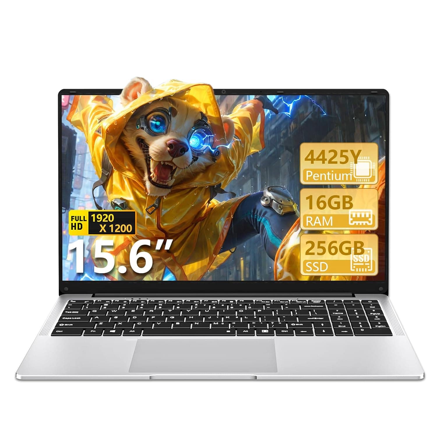 15.6" Laptop Computer 16GB RAM 256GB SSD,Traditional Laptop Computers with 15.6 Inch FHD Display 1920 * 1080,Lightweight Lap top for Students/Commuters/Business Professionals