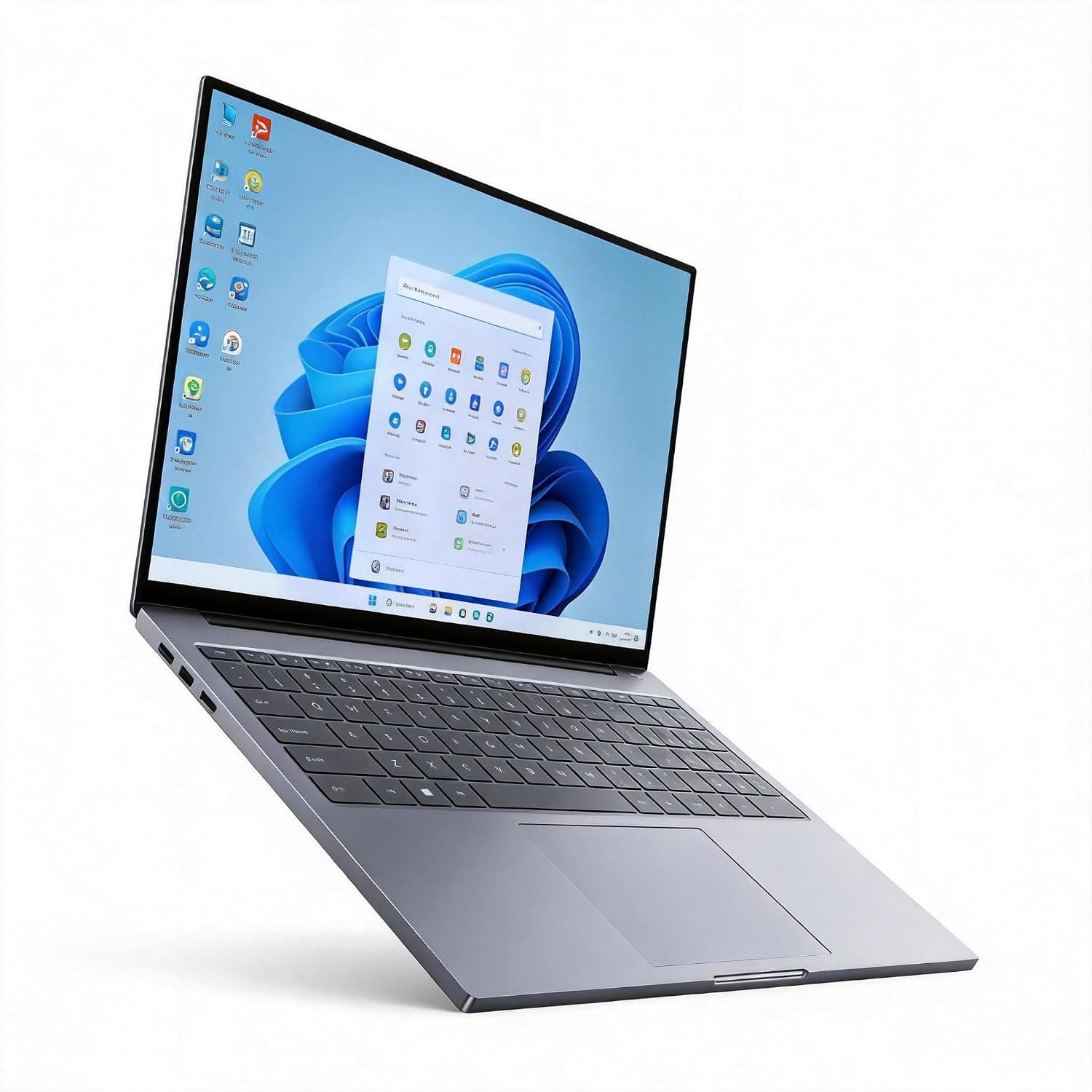 2026 Latest 16'' Laptop Windows 11 Pro, 16GB RAM 1TB SSD, Intel Quad-Core Processor(3.60GHz), 1080p FHD Display, Backlit Keyboard, Fingerprint, WiFi5, Webcam, USB3.2 Gen1, Type-C, HDMI, Metal, Gray