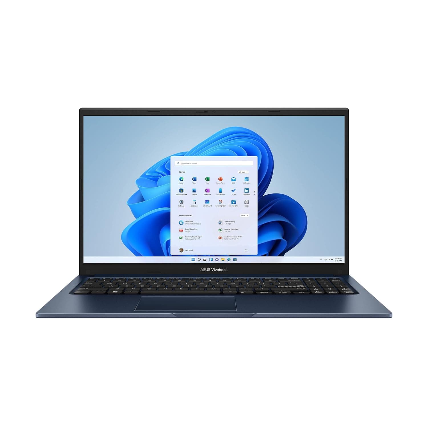 ASUS Vivobook 15 Laptop, 15.6†FHD (1920 x 1080) Display, Intel Core i3-1215U CPU, Intel UHD Graphics, 8GB RAM, 128GB SSD, Windows 11 Home in S Mode, Quiet Blue, F1504ZA-AS34