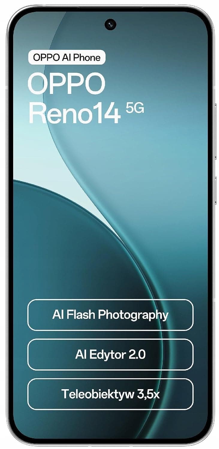OPPO Reno14 Dual-SIM 512GB ROM + 12GB RAM (GSM | CDMA) Factory Unlocked 5G Smartphone (Pearl White) - International Version
