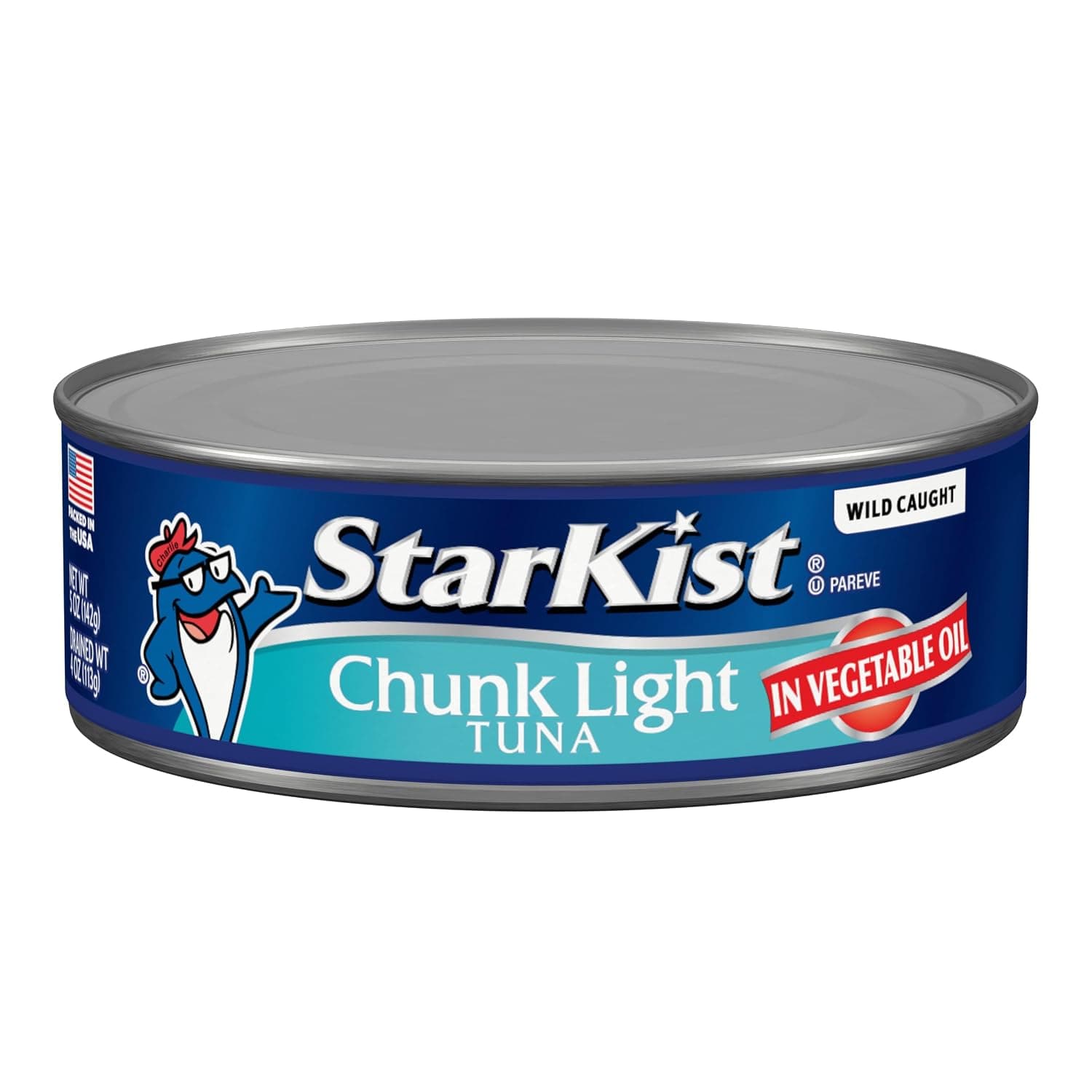 StarKist Chunk Light Tuna in Vegetable Oil, 5oz Can, 1-Pack | 20g Protein Per Serving, Wild Caught, Canned Tuna, Gluten Free, Perfect for Salads, Sandwiches