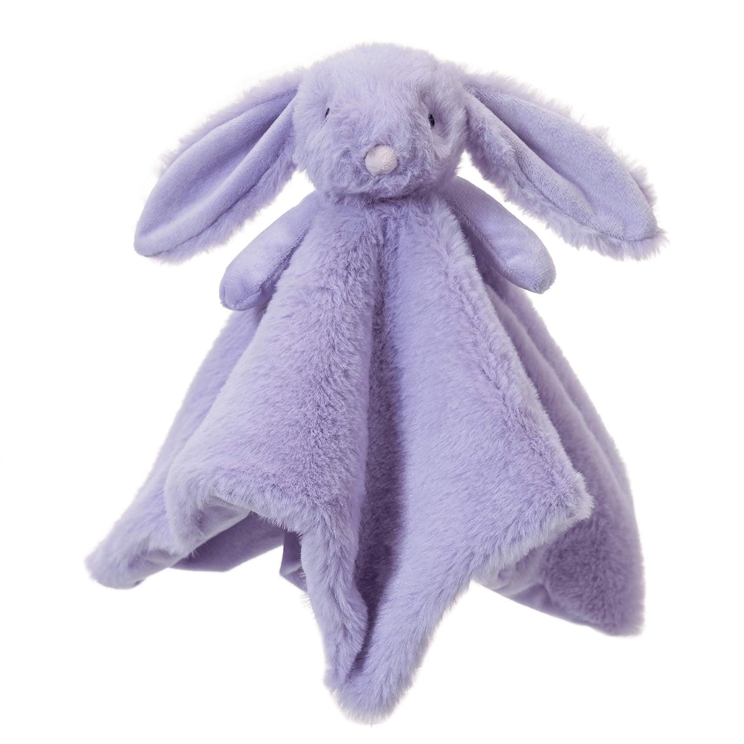 Apricot Lamb Purple Bunny Cute Security Blanket for Baby Boy and Girl, Plush Lovey for Infant and Toddlers, 13x13 Inches