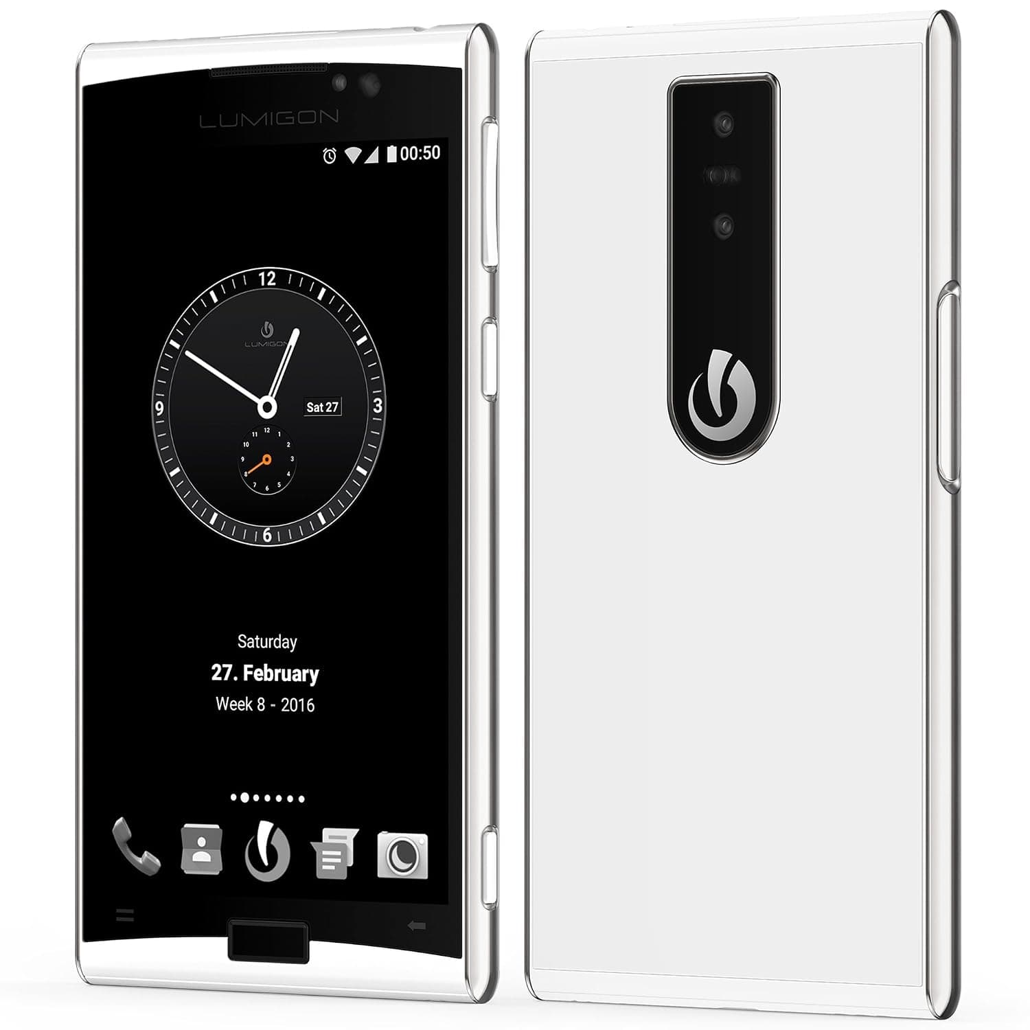 T3 128GB Stainless Steel Dual-SIM (GSM Only, No CDMA) Factory Unlocked 4G Smartphone (White) - International Version