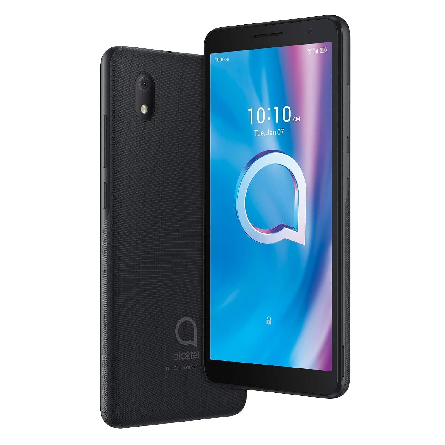 Alcatel 1B (2020) Dual-SIM 16GB ROM + 2GB RAM Factory Unlocked 4G/LTE Smartphone (Black) - International Version
