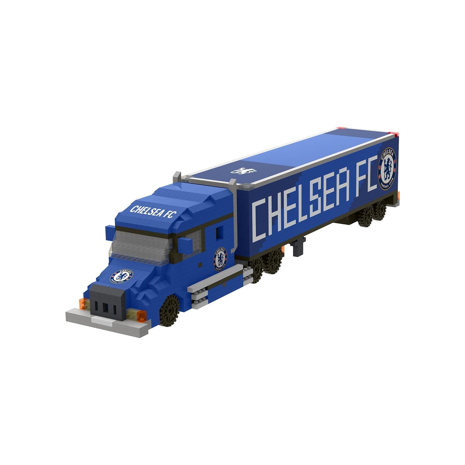 FOCO Officially Licensed BRXLZ Bricks 3D Football Truck Construction Kit (Chelsea FC)