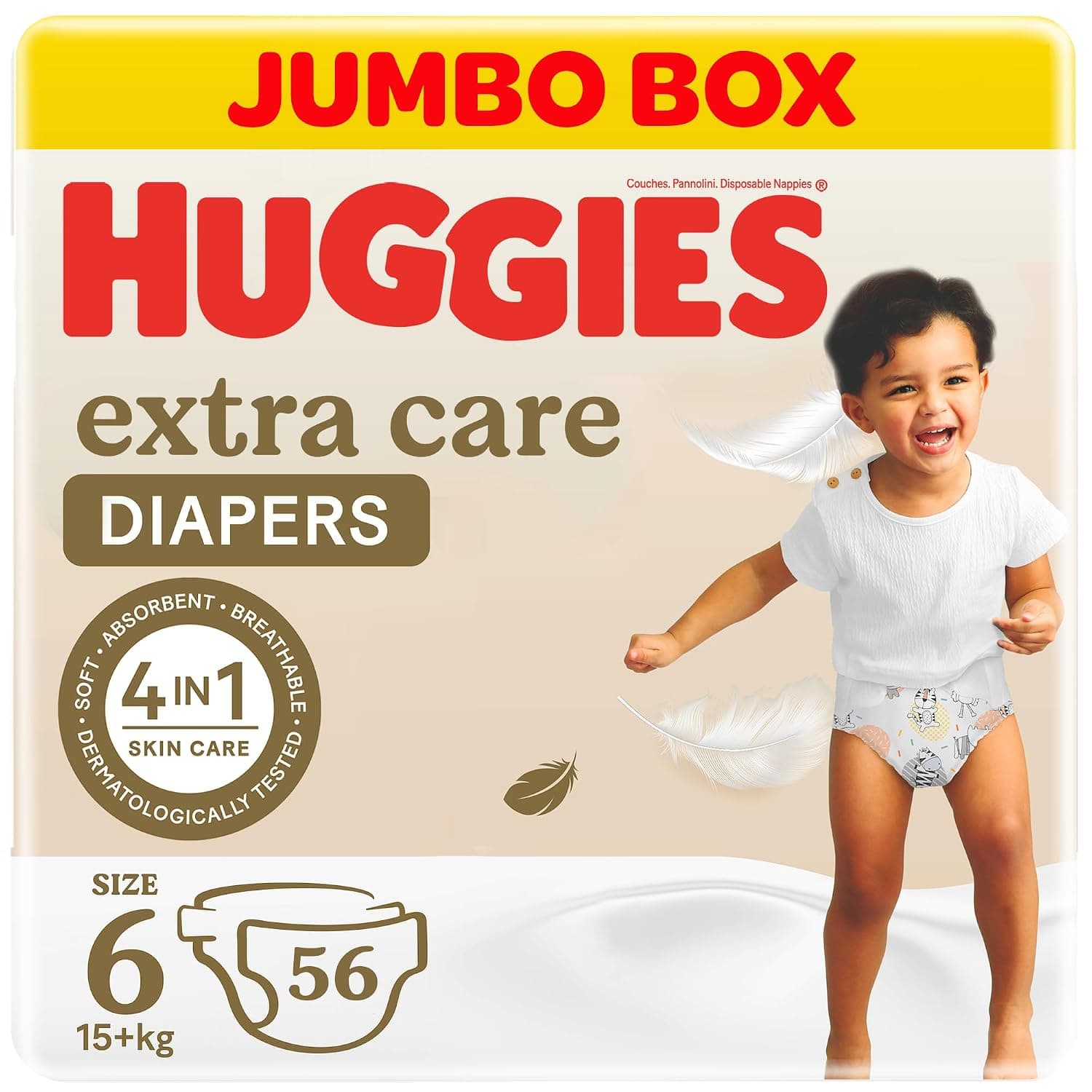 Huggies Extra Care Open Diaper Size 6 (15+ KG) 56 Diapers