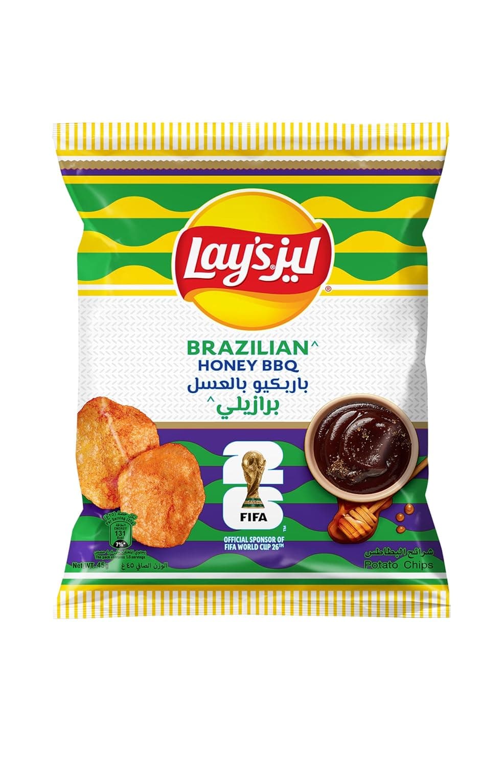 Lay’S Brazilian Honey Bbq Potato Chips 45 G