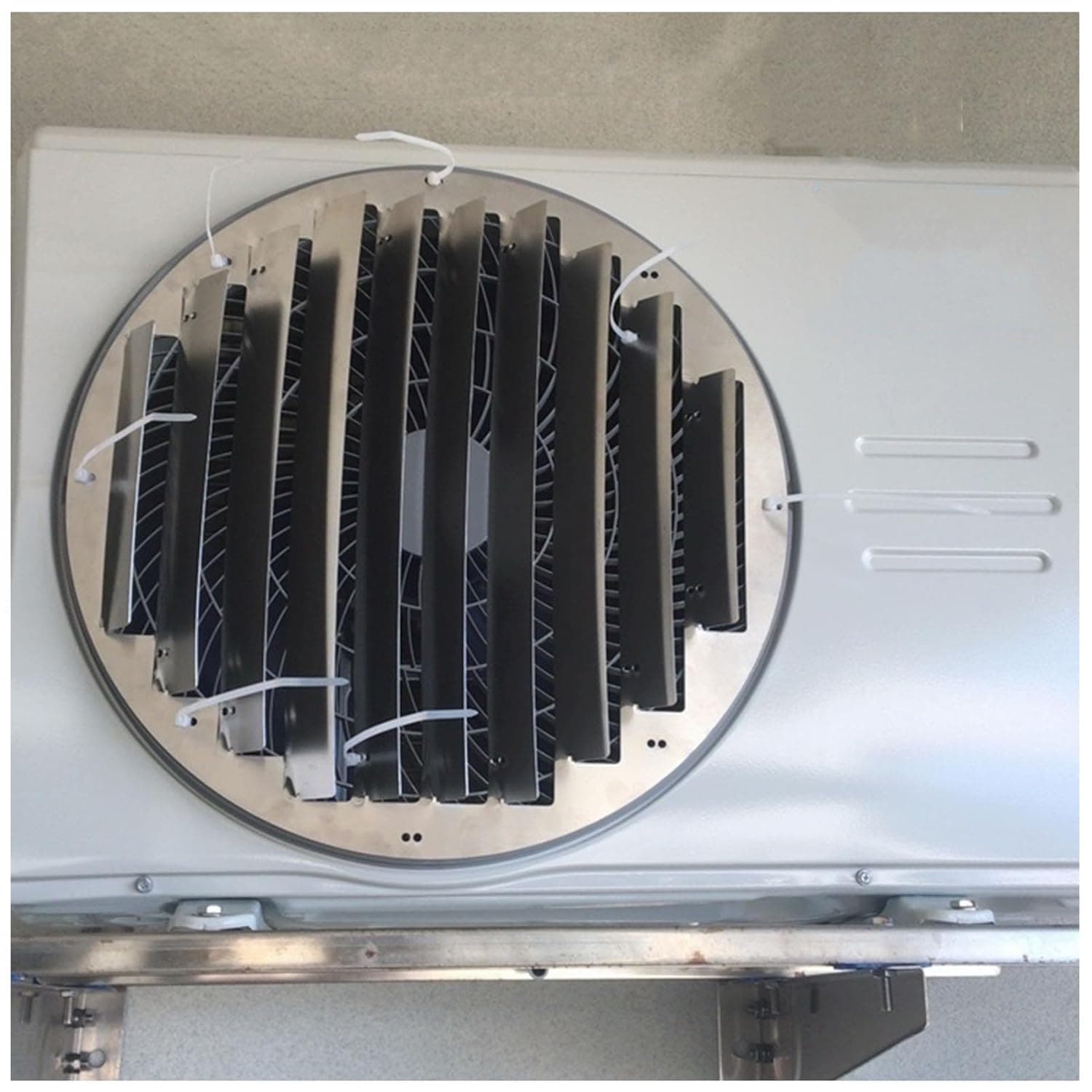 Stainless Steel Air Conditioner Deflector for Outdoor Unit Full Ventilation Protection Screen Durable Airflow Guard Weather Resistant AC Cover for Home & Office