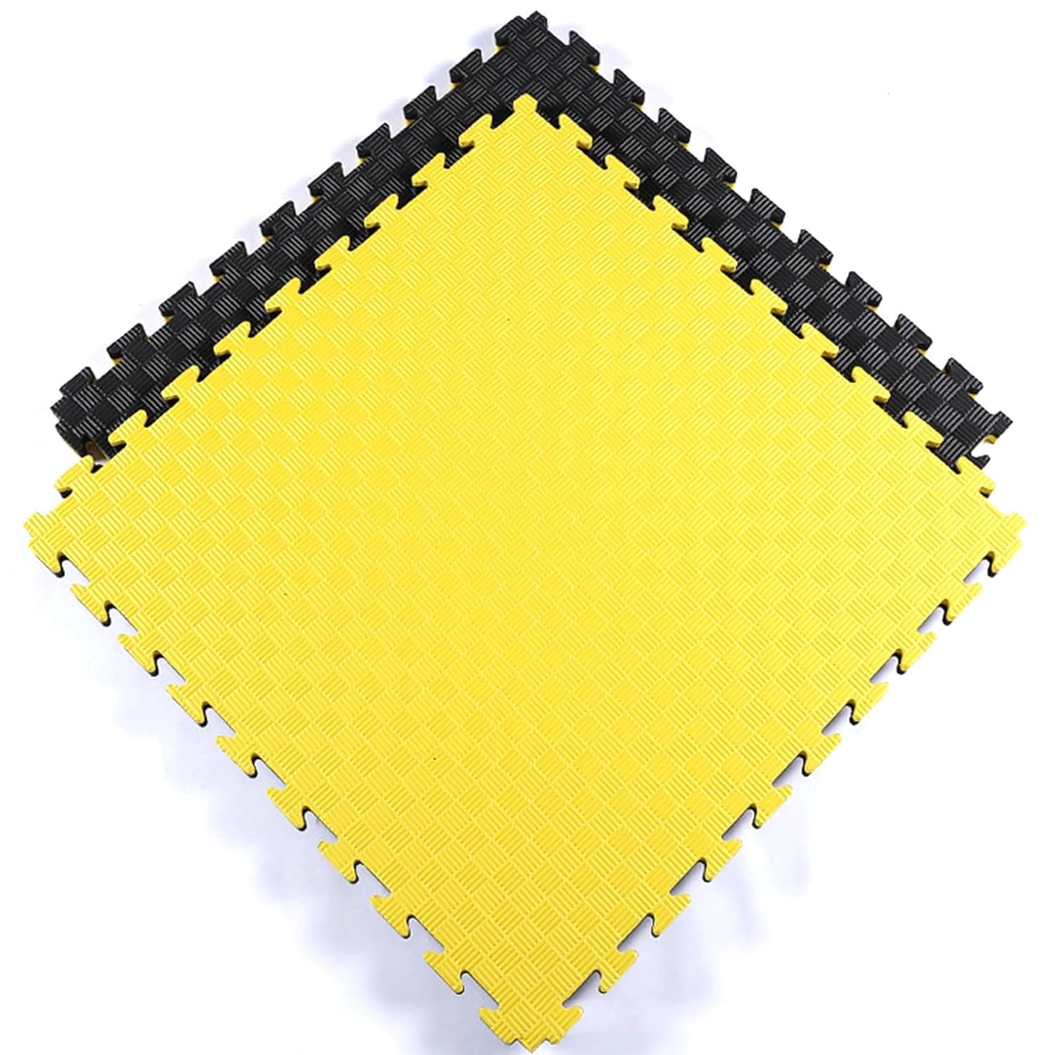 YALLA HomeGym 30MM Premium Exercise Mat with EVA Rubber Foam Interlocking Floor Tiles (105x105x0.3 CM), Extra Thick Protective Flooring Mats for Gym Equipment Exercise, Martial Arts and Gymnastics